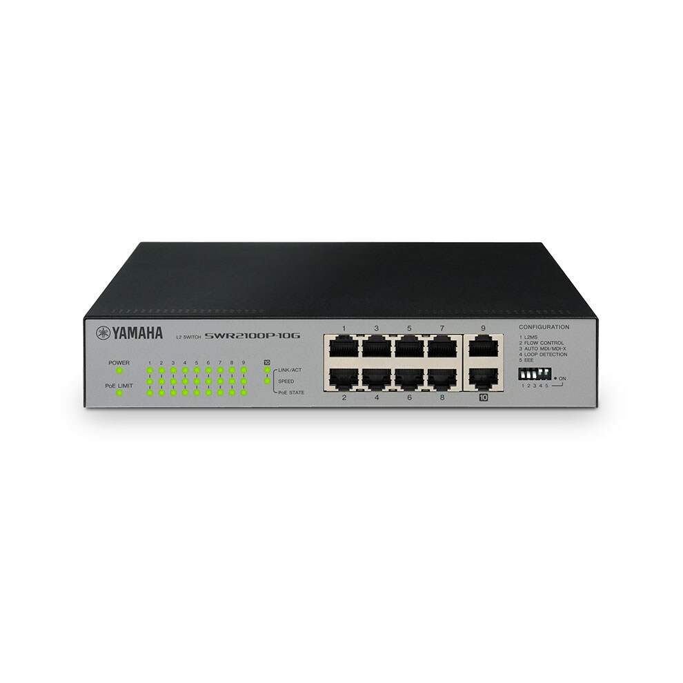 YAMAHA L2 Switch 【SWR2100P-5G】 SWR2100P - Overview - Network Devices - Products - Audio - Yamaha