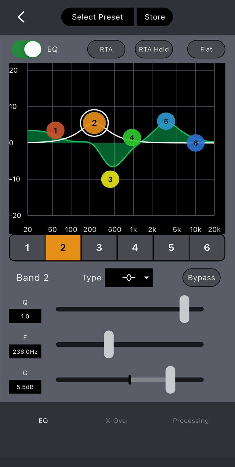 EQ adjusting