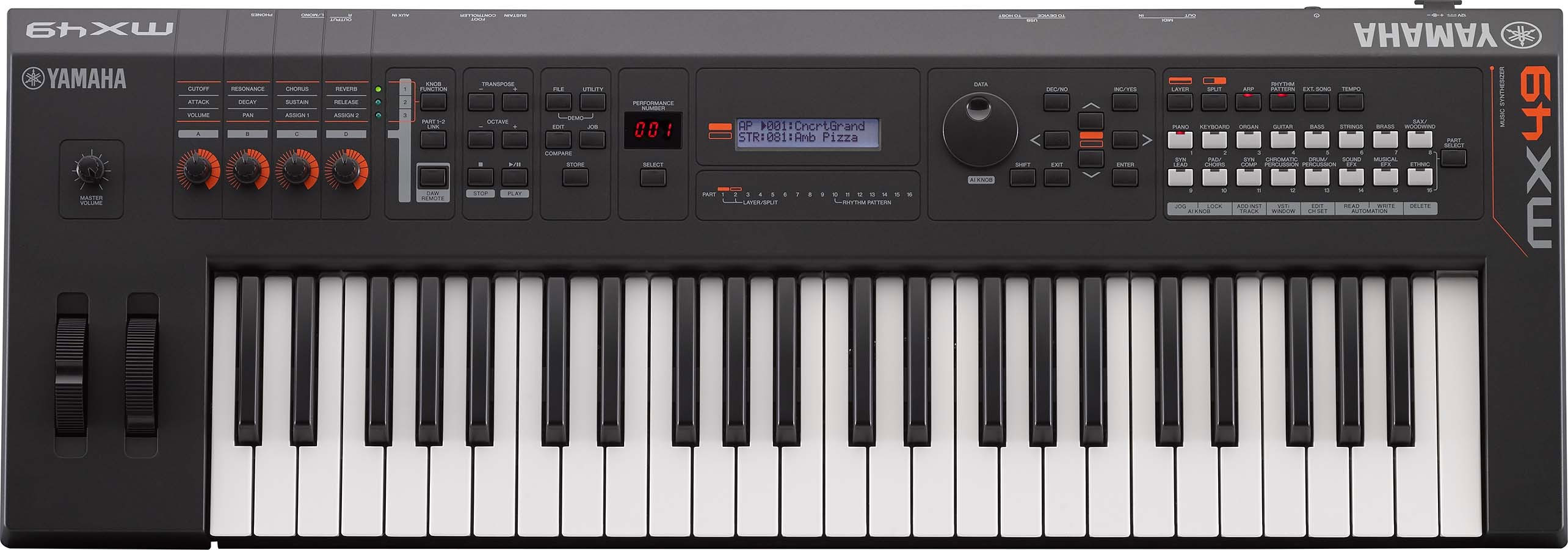 MX BK/BU - Overview - Synthesizers - Products - Keyboard