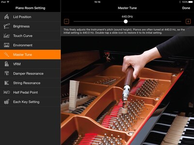 Concert grand piano sound at your fingertips