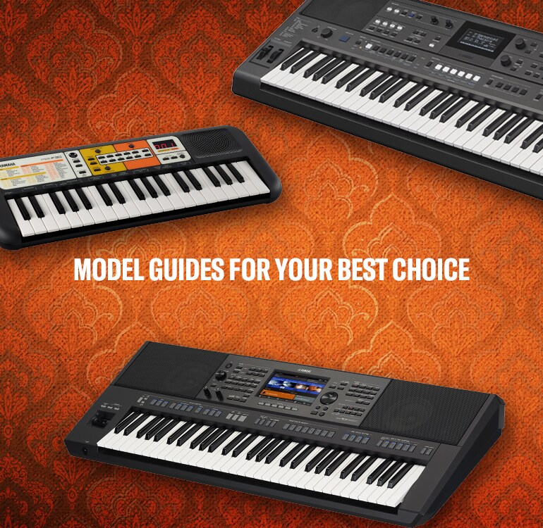 Three Yamaha portable keyboards