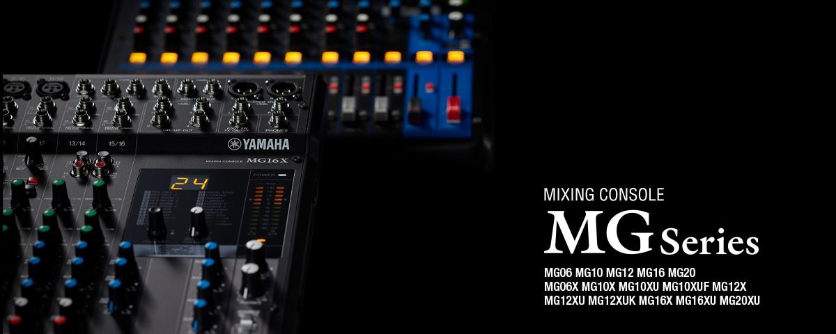 MG Series - Overview - Mixers - Professional Audio - Products - Yamaha -  India