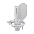 Yamaha Condenser Microphone YCM705 (White) with Shock mount and Pop filter