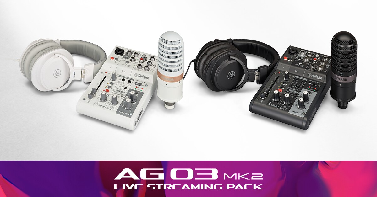 AG03MK2、AT2040、WaveMicArmLp Yamaha AG03 MK2 White 6-Channel Live Streaming Loopback
