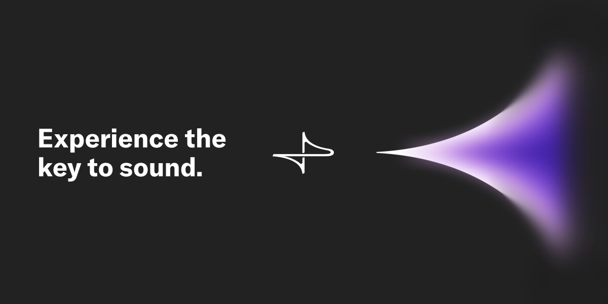 Experience the key to sound. ProVisionaire logo and purple aura
