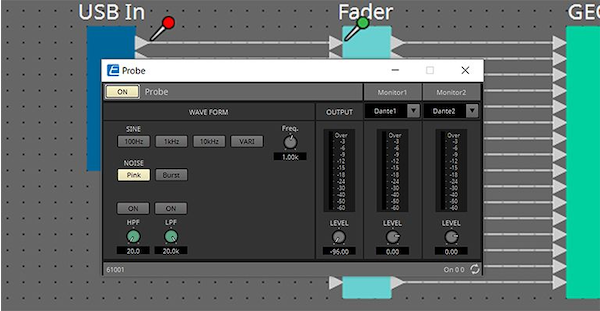 Yamaha ProVisionaire Design: Probe Monitoring (supports DME7)