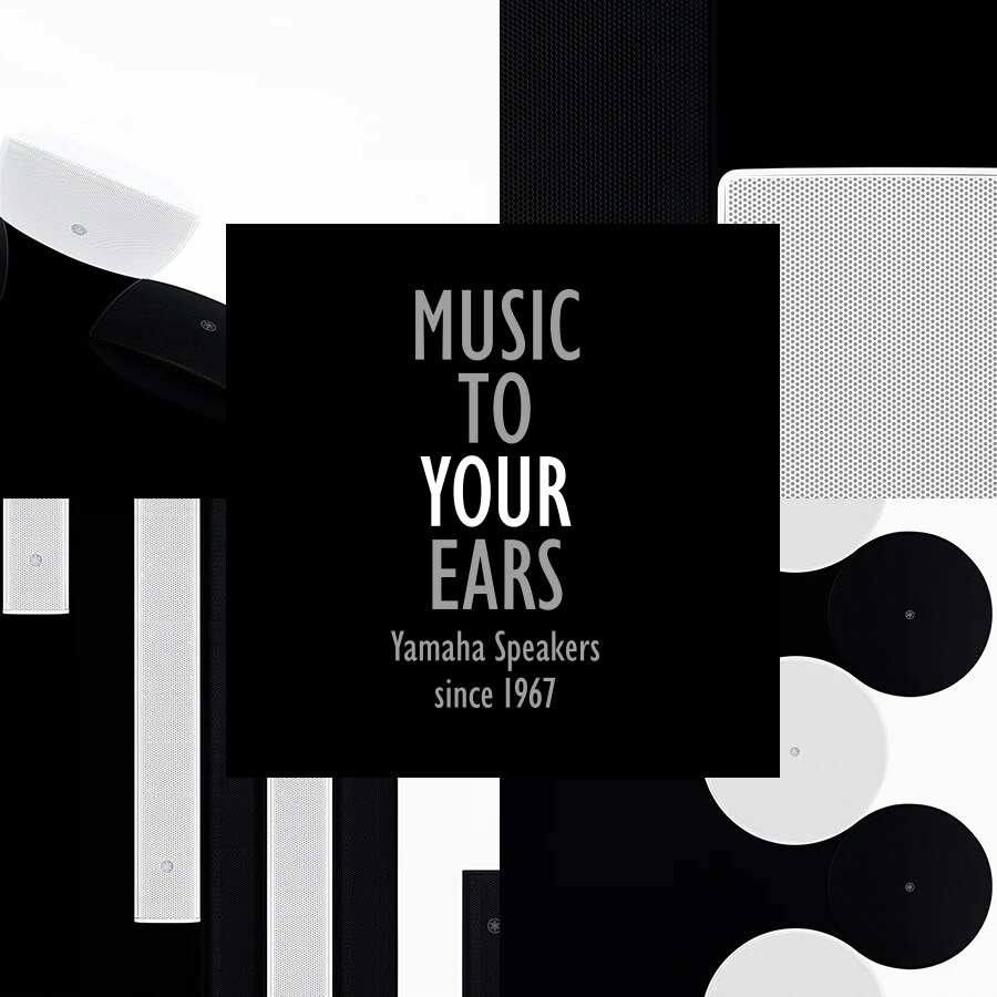 A banner link to the page of Speakers for Background Music.